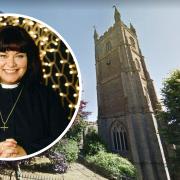 The church in Fowey has been branded 'sexist' after saying it did not want a female priest in charge - despite being the former home of Vicar of Dibley star Dawn French (inset)