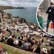 Cast of Giants at Minack Theatre, Cornwall