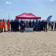 The Sand Safe campaign launched at Gylly beach