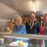 Charles and Camilla (seen here on a previous visit to the Duchy) are in Cornwall today for their first visit as King and Queen