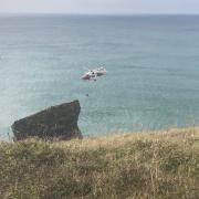 HM Coastguard from Padstow helped to rescue a male casualty on rocks in Cornwall this week