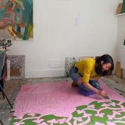 Nina Royle in her studio at CAST