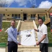 Mark Averiss, right, has announced he is stepping down from Falmouth Cricket Club