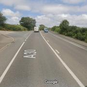 The accident closed the A30 near Canon's Town