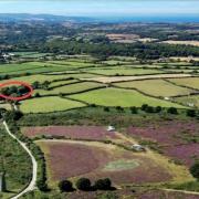 Where the glamping site would be at Nancegollan, near Helston
