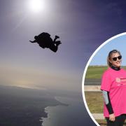Chloe and Wendy have taken part in the parachute jump to raise money for Brain Tumour Research