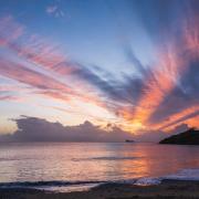 The calm before the storm of Maenporth Beach, Falmouth. Picture credit Mark Quilter/Packet Camera Club