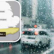 The Met Office predicts heavy rain for the whole of the South West on Saturday