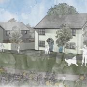 The proposed affordable homes in Mylor