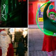 People in Camborne celebrate the countdown to Christmas in Camborne