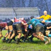 Match action from Pirates vs Knights in the rain