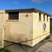 The public toilets up for sale with views of St Michael's Mount