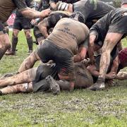 The conditions were boggy as Eagles 2XV took on Launceston seconds