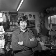 Mike Hodges of Mike Hodges Sports in Falmouth, pictured in 1976. Image: Falmouth History Archive
