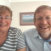 John Whipps, a Parkinson’s patient who took part in the drug pump trial, pictured with wife Sue