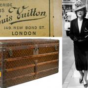 A Louis Vuitton trunk with a glamorous history is being auctioned in Cornwall
