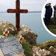 A short service was held on Thursday to remember the lives of those who died in a Sea King crash in Cornwall