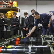Children from schools across Cornwall took part in the STEM event at RNAS Culdrose