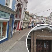 A man who stole two rings from Atlantis Jewels in Falmouth has been sentenced by magistrates