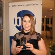 Sally Appleby won the award of Berry Recruitment manager of the year