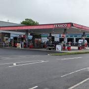 The Spar shop at Texaco garage was also targeted this morning