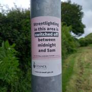 Cornwall Council is turning off some of its streetlights when most residents are asleep between the hours of midnight and 5am.