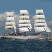 Second vessel over 100m signs up for Falmouth Tall Ships
