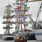 'Charge your glasses' for the start of the Tall Ships Regatta