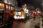 The fire involved an arcade in Wharf Road. Photo: Johnny O'Shea