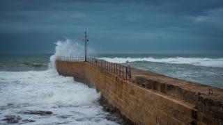 Storm brewing in Porthleven - by Paul Caddy
