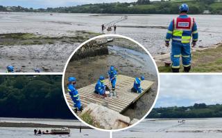 The Falmouth Coastguard Rescue Team were out doing what they do best on Monday (June 15) after a report came in to them of a hire boat that had run aground.