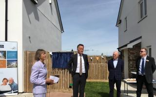 Call The Midwife star Jenny Agutter officially launches new affordable housing scheme in Ruan Minor (Image: Richard Whitehouse/LDRS)