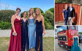 Prom time for the students of Helston Community College