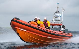 The inshore lifeboat was launched twice in one evening