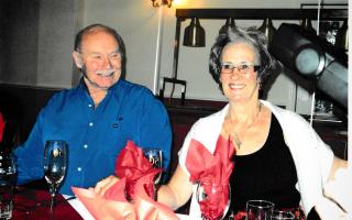 Ken and Gloria Thomas, pictured on their golden wedding anniversary, are now celebrating their diamond wedding anniversary
