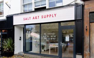 Salt Art Supply is located next to the car park on The Moor at 24 Killigrew Street