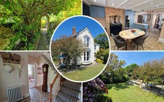 The detached four-bedroomed house is on the market for more than