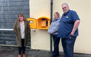 The defibrillator, situated in the grounds of MHA Langholme, is accessible to anyone in the area