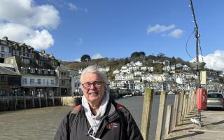 Cornwall councillor Armand Toms in Looe (Pic: Lee Trewhela / LDRS)