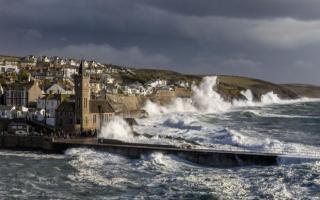 The strong winds are likely to cause large waves along the Cornish coast (picture from 2022)