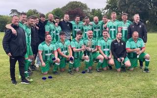 Mawnan pictured after clinching the St Piran League division one  title